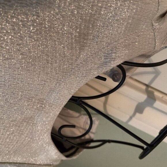 Valentino Contrast Bodice Sleeveless Top silver and Water Green - Picture 9 of 12